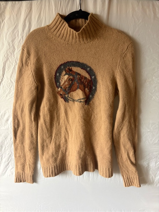 Ralph Lauren Sweaters - Rare Vintage Lambswool Ralph Lauren Equestrian Sweater small